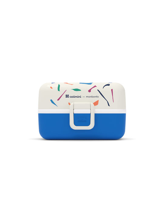 Monbento Plastic Lunch Box Blue Terrazzo 800ml