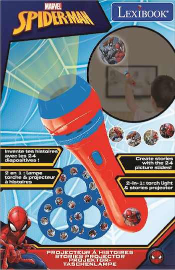 Lexibook Spider-man Φακός Προβολέας Προτζέκτορας Ιστοριών για 3+ Ετών