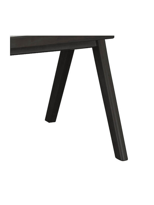 Winslow Πολυθρόνα Τραπεζαρίας Ξύλινη Μαύρη 56.4x63.5x80.5εκ.