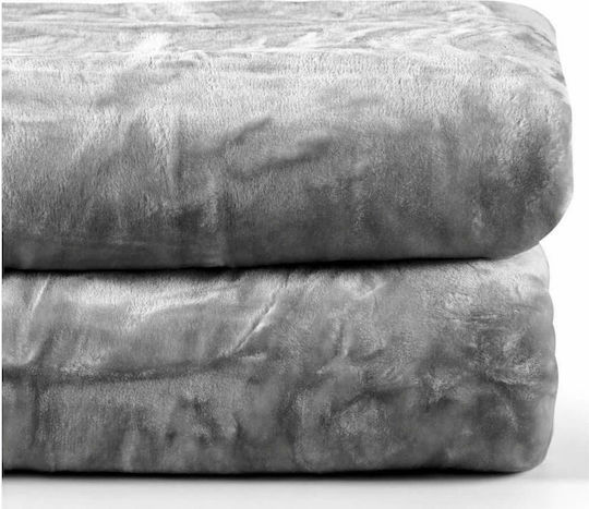 Kentia Notte Одеяло Кадифе King Size 260x240см Светлосив