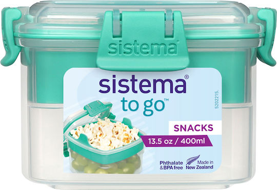 Sistema Δοχείο Φαγητού Πλαστικό Πράσινο με Χωρίσματα 400ml