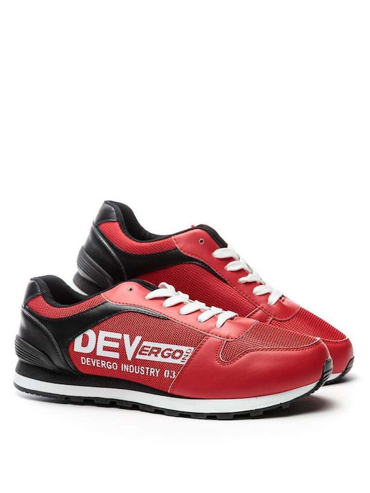 Devergo Mike Ανδρικά Sneakers Κόκκινα