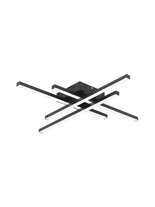 Powertech Ceiling Mount Light 60cm Black with Integrated LED
