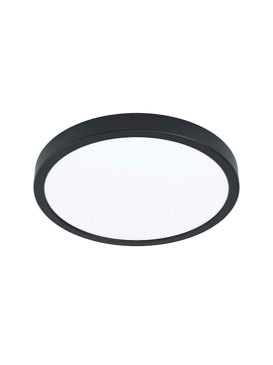 Eglo ARGOLIS-Z Smart Ceiling Mount Light Bathroom 28.5cm Black with Integrated LED