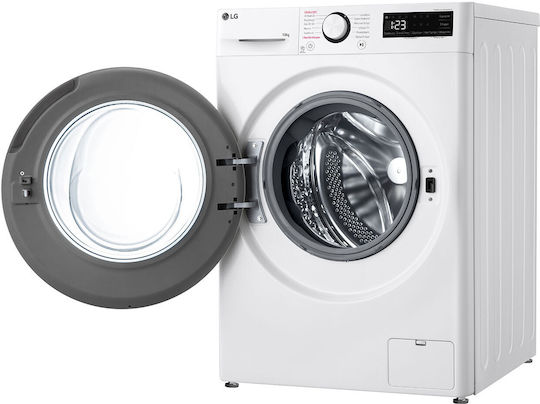 LG Mașină de Spălat Rufe 10kg cu Tehnologie cu Abur 1400 Rotiri AI DD F4R3010NSWB