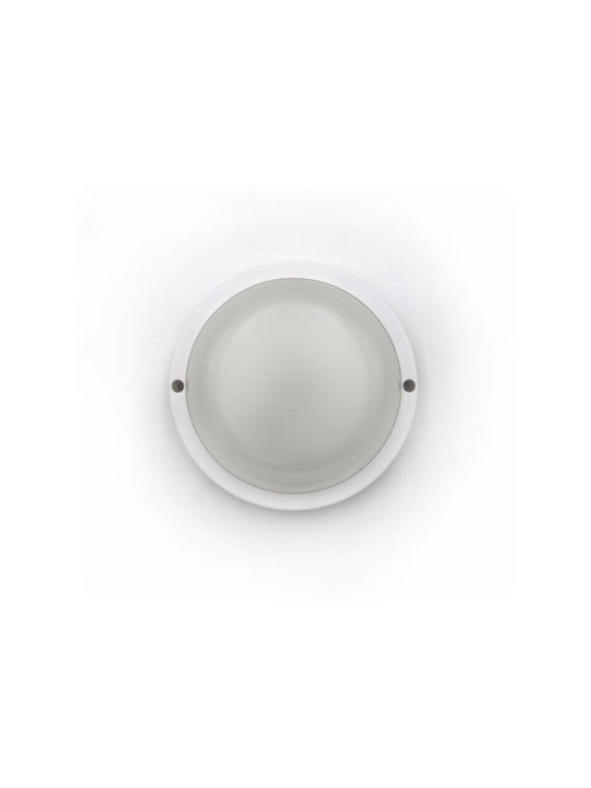Adeleq Outdoor Ceiling Flush Mount with Integrated LED in White Color 21-1400810