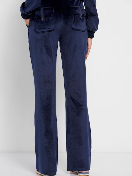 Sweatpants Velvet Blue