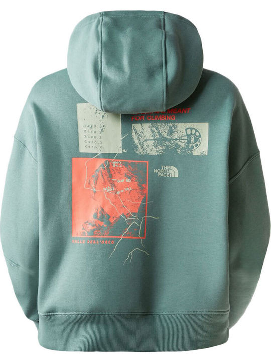 Women's Sweatshirt Hooded Green
