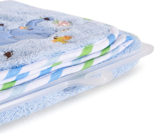 Cangaroo Baby-Badetuch mit Kapuze Manny Hellblau 76x76cm