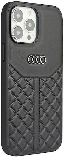 Audi Back Cover Leather / Plastic Black (iPhone 13 Pro)
