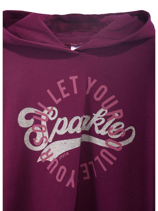 Joyce Kinder Sweatshirt mit Kapuze Lila