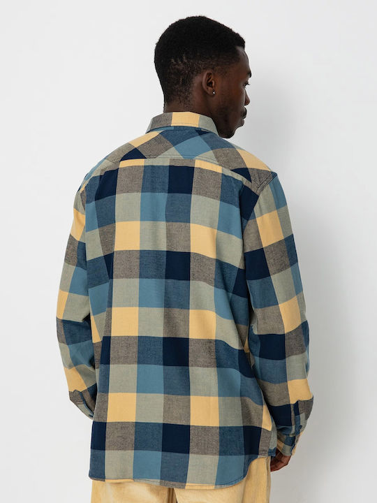 Long-sleeved Flannel Shirt Checked Multicolour