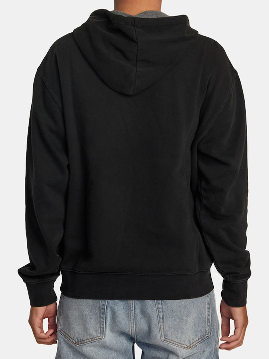 RVCA Men's Sweatshirt with Hood Black