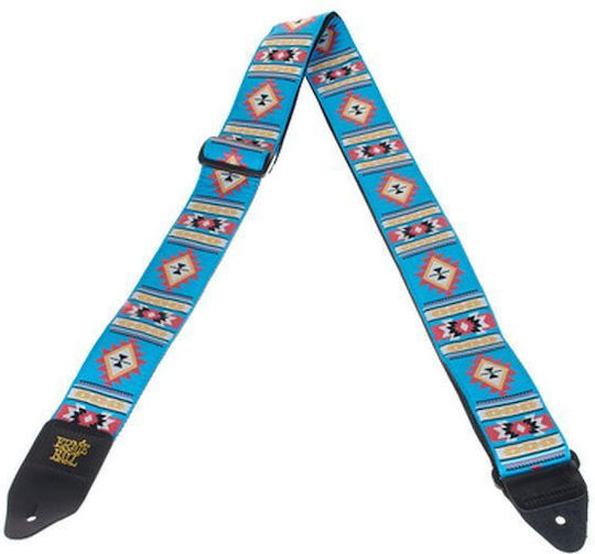 Ernie Ball Sedona Blue Jacquard Strap Strap for Guitar Blue