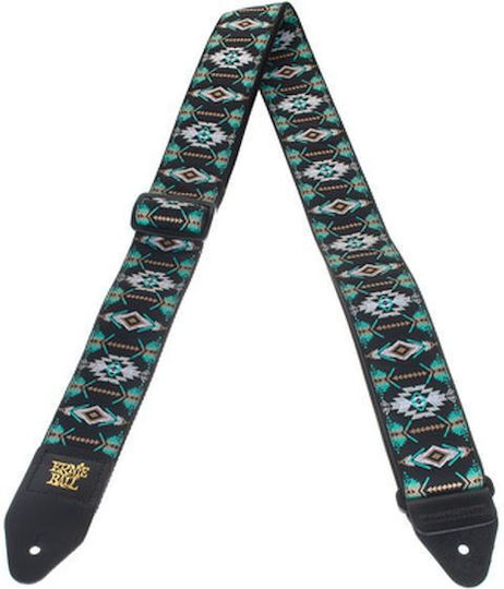 Ernie Ball Southwestern Turquoise Jacquard Strap Strap for Guitar Turquoise