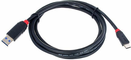Lindy USB 3.2 Cable USB-C male - USB-A Μαύρο 1.5m 36917