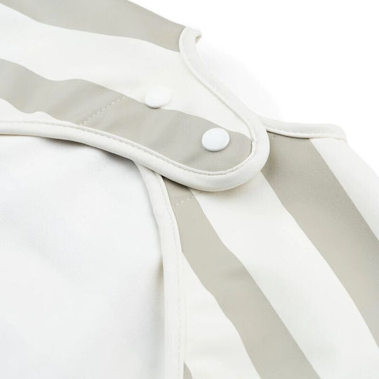 Done by Deer Waterproof Coverall Fabric with Hoop & Loop Fastener, Pocket & Sleeves Beige