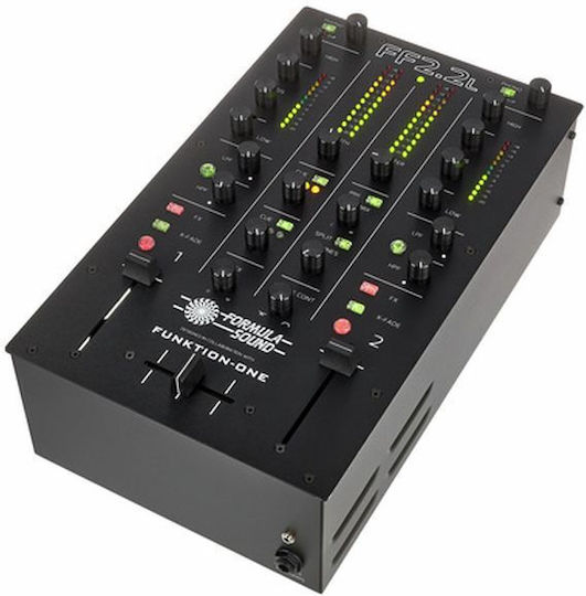 Formula Sound FF2.2 L Analog Mischpult 2 Kanäle mit Phantom Power & 1 XLR-Eingang
