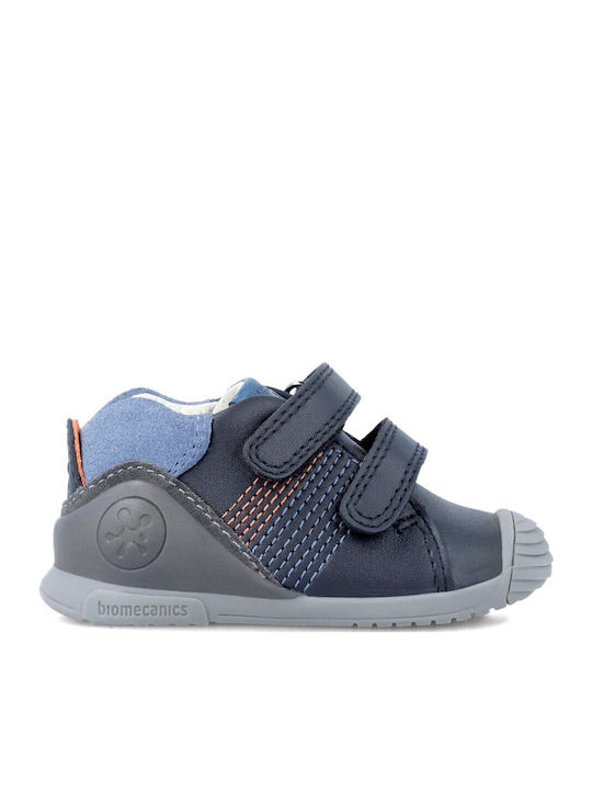 Kids Sneakers High Anatomic with Hoop & Loop Closure Blue