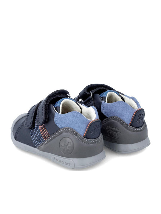 Kids Sneakers High Anatomic with Hoop & Loop Closure Blue