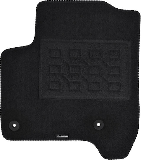 Set of Front and Rear Mats 4pcs for Citroen C3 Picasso 2009-2017 Black