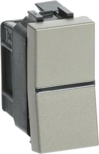 Abb Abb Recessed Wall Switch Single with Champagne Frame
