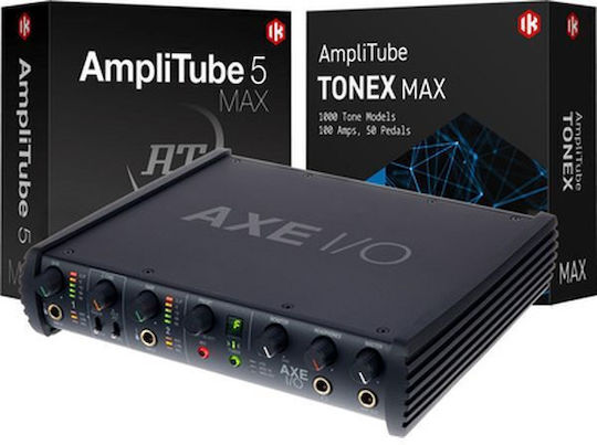 IK Multimedia AXE I/O-AmpliTube 5 MAX Εξωτερική Επαγγελματική Κάρτα Ήχου με Σύνδεση USB