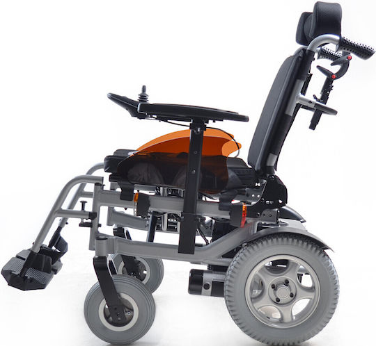 Mobiak Titan Electric Folding Wheelchair 44cm Silver