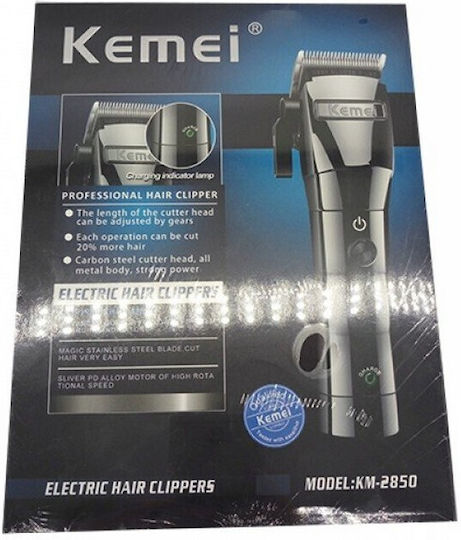 Kemei Professionell Wiederaufladbar Haarschneidemaschine Schwarz KM-2850
