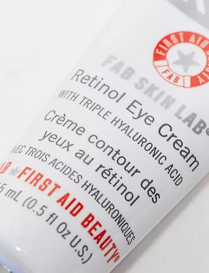 First Aid Beauty Fab Skin Lab Retinol Eye Cream With Triple Hyaluronic Acid Κρέμα Ματιών για Αντιγήρανση & Σύσφιξη 15ml
