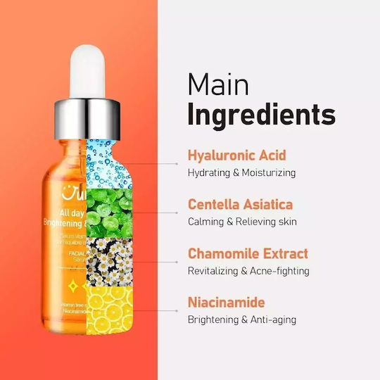 Jumiso All Day Vitamin Brightening & Balancing Facial Serum Face with Vitamin C & Niacinamide for Radiance 30ml