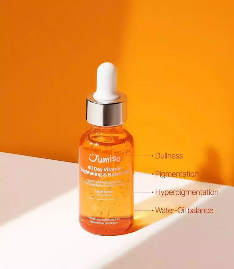 Jumiso All Day Vitamin Brightening & Balancing Facial Serum Face with Vitamin C & Niacinamide for Radiance 30ml