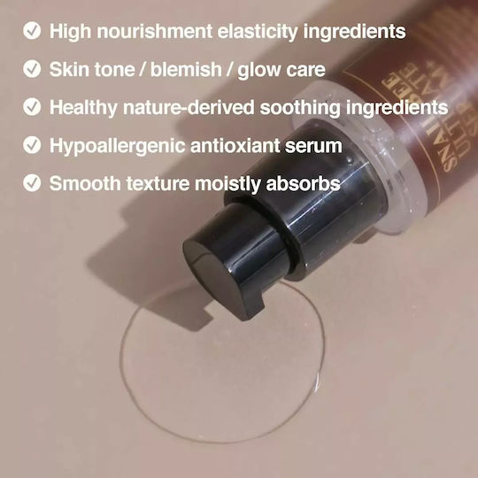 Benton Snail Bee Ultimate Feuchtigkeitsspendend & Anti-Aging Serum Gesicht mit Schneckensekret & Niacinamid für Strahlkraft & Revitalisierung 35ml