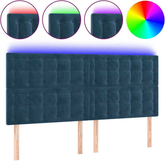 vidaXL Fabric Multicolour Bed Headboard 180x118cm