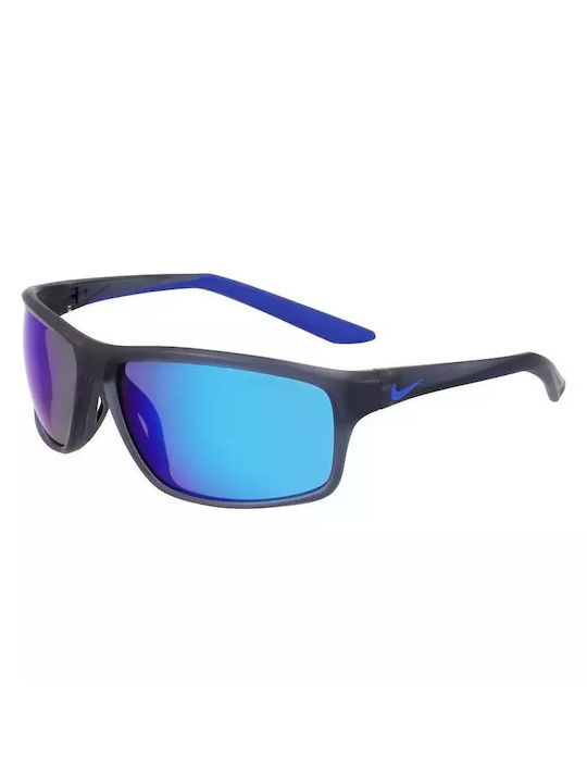 Nike Adrenaline 22 Men's Sunglasses with Black Plastic Frame and Blue Lens DV2155 021