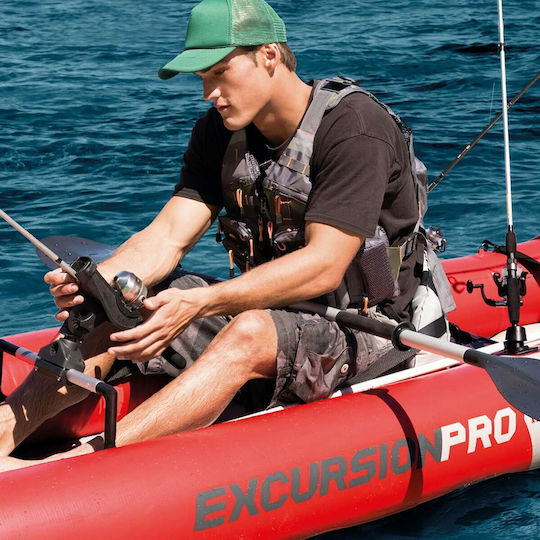 Intex Excursion Pro 68309 Inflatable Fishing Kayak 2 People Red