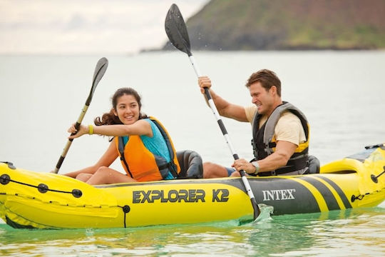 Intex Explorer K2 68307 Φουσκωτό Kayak Θαλάσσης 2 Ατόμων Κίτρινο