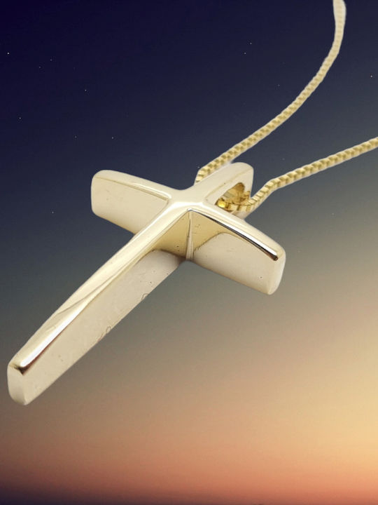 Mentzos Gold Cross 9K with Chain