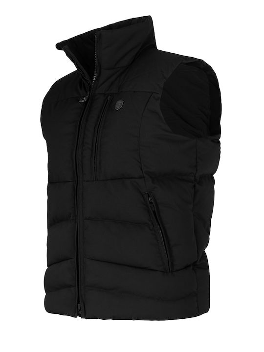 Wellensteyn Ärmellos Herren Winter Jacke Puffer Schwarz