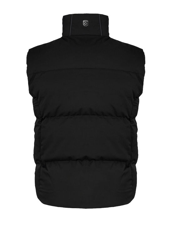 Fără mâneci de Iarnă Jachetă Puffer Negru
