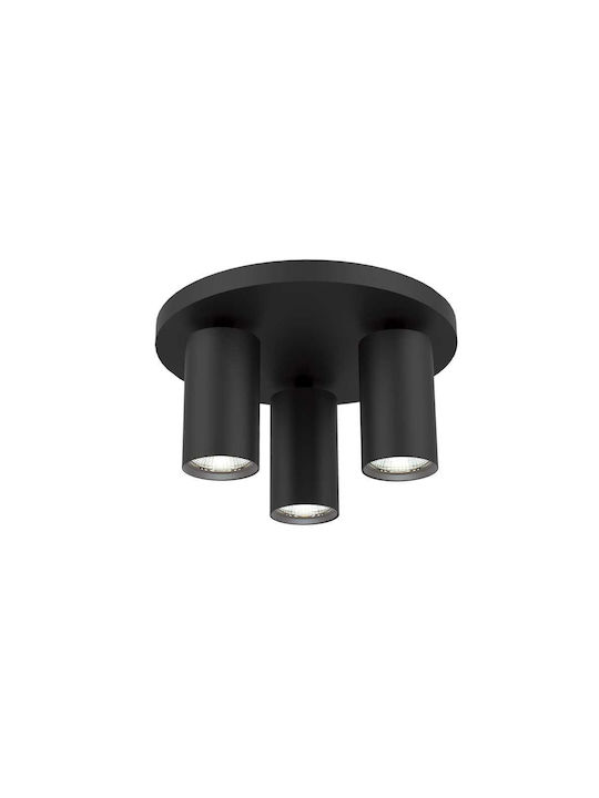 Vivalux SP713-3R Triple Spot with Socket GU10 in Black Color