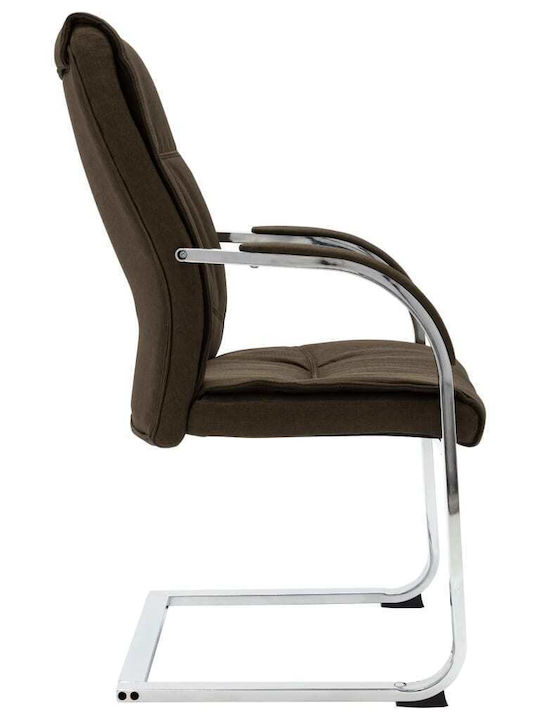 Stuhl «Überhang» mit Armlehnen in Braun Farbe 58x67.5x102cm 1Stück