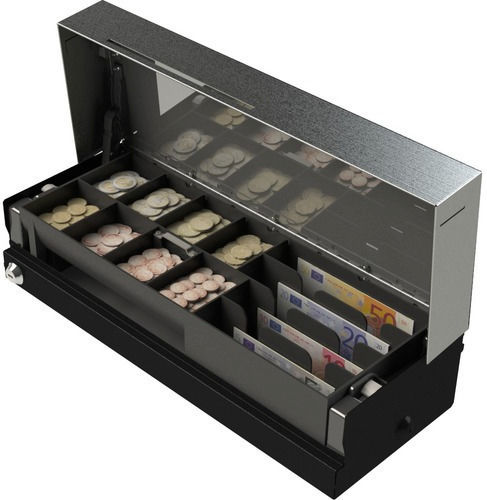 APG 3600 Cash Drawer with 8 Coin Slots and 4 Slots for Bills 44.6x15.2x8.9cm