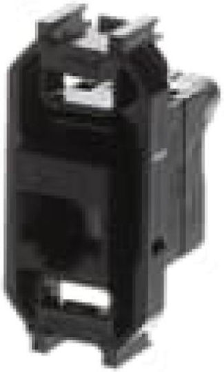 Abb Zenit Einzel Netzsteckdosenmechanismus RJ45 Typ Cat6 in Schwarz Farbe 700808
