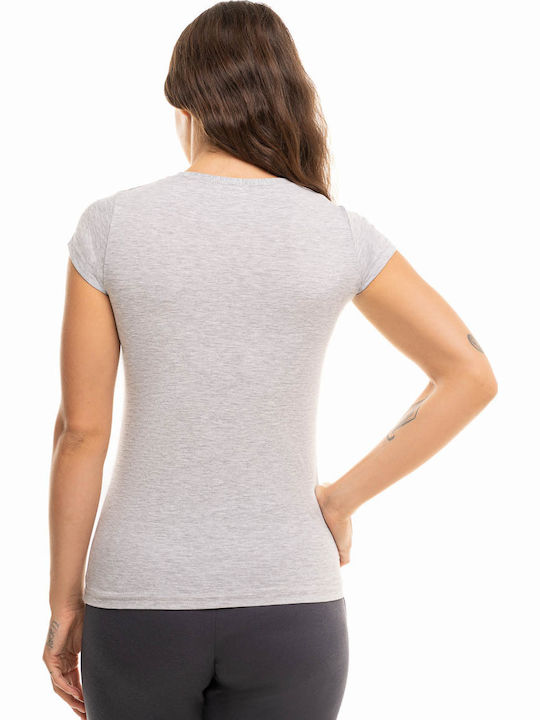 Women's Short Sleeve Cotton T-Shirt Gray