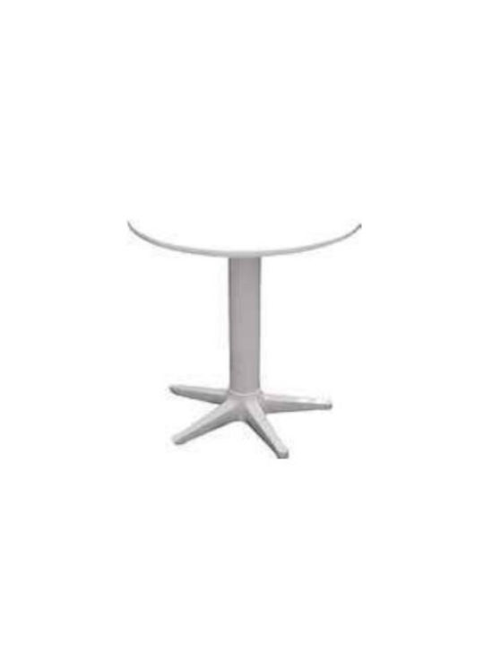Outdoor Chair Plastic Vienna White 40x39x86cm