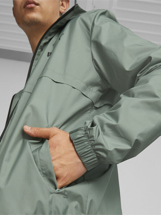 Winter Jacket Windproof Green