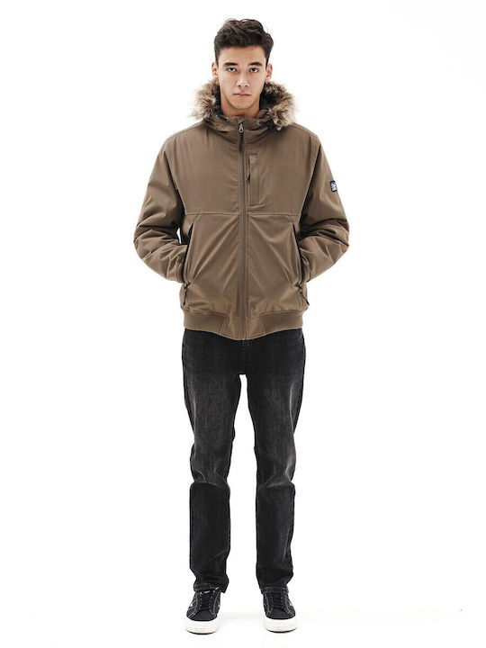 Winter Jacket Bomber Waterproof and Windproof CAMEL
