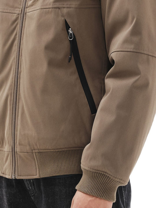 Winter Jacket Bomber Waterproof and Windproof CAMEL