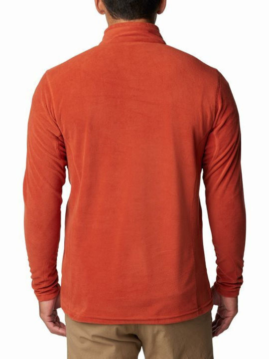 Columbia Klamath Range II Herren Langarmshirt Ausschnitt mit Reißverschluss Orange